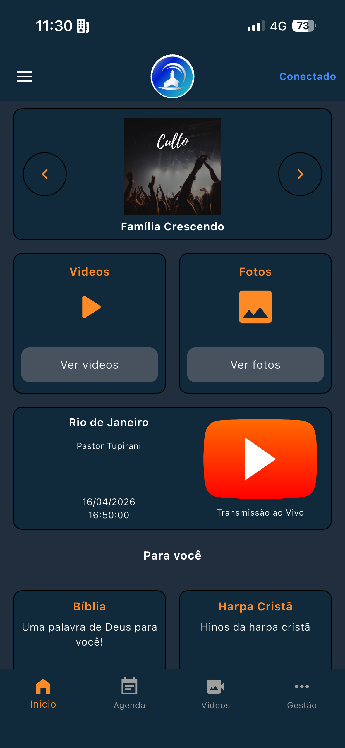 App Church — lista de membros